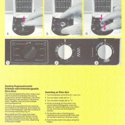 Elna Carina Electronic SU Sewing Machine Manual