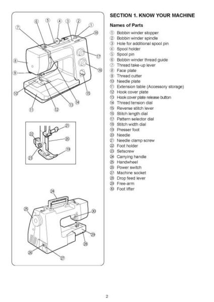 Janome Magnolia 7318 Sewing Machine Instruction Manual