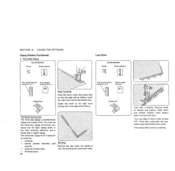 Kenmore 385.12612090 Sewing Machine Instruction Manual