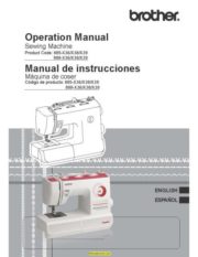 Brother SB530T Simplicity Sewing Machine Instruction Manual