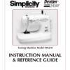 Simplicity SW210 Sewing Machine Instruction Manual