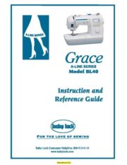 Baby Lock BL40 Sewing Machine Instruction Manual