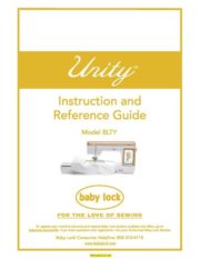 Baby Lock BLTY Sewing Machine Instruction Manual