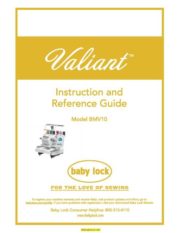 Baby Lock BMV10 Valiant Sewing Machine Instruction Manual