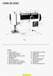 Dressmaker 5500 Super Deluxe Sewing Machine Instruction Manual