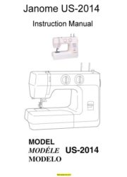 Janome US2014 Sewing Machine Instruction Manual