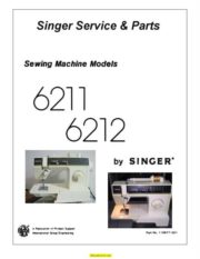 Singer 6211 Sewing Machine Service-Parts Manual