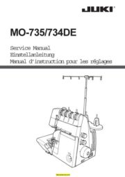 Juki MO-735-734DE Sewing Machine Service-Parts Manual