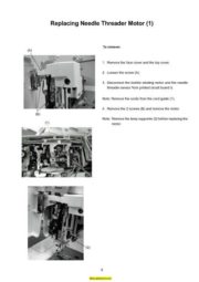 Janome 11000 Memory Craft Sewing Machine Service-Parts Manual