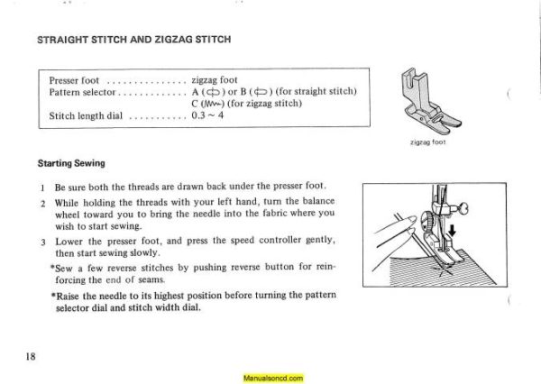 New Home - Janome 656 Sewing Machine Instruction Manual