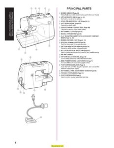 Brother XR-52 Sewing Machine Instruction Manual