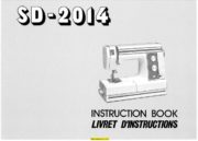 New Home SD-2014 Sewing Machine Instruction Manual
