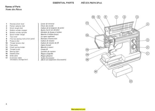 New Home SD-2014 Sewing Machine Instruction Manual