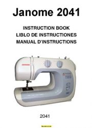 Janome 2041 Sewing Machine Instruction Manual