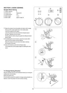 Janome 2041 Sewing Machine Instruction Manual