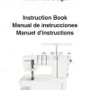 Janome 2000CPX Cover Hem Serger Sewing Machine Instruction Manual