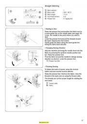 Janome 5024 Decor Excel ll Sewing Machine Instruction Manual