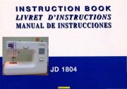 Janome New Home JD1804 Sewing Machine Instruction Manual