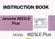 Janome 4623LE Plus Sewing Machine Instruction Manual