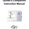 Janome 6125QC Sewing Machine Instruction Manual