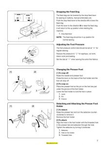 Janome 6125QC Sewing Machine Instruction Manual