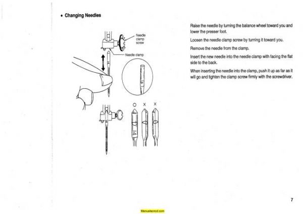 Janome S-750 Classmate Sewing Machine Instruction Manual