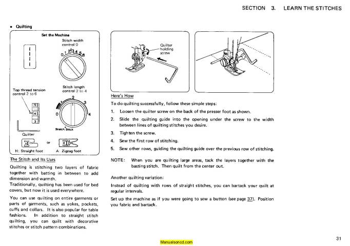 Janome MS2522 My Style 22 Sewing Machine Instruction Manual