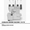 Singer S14-78 Overlock Sewing Machine Instruction Manual