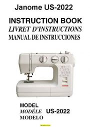 Janome US-2022 Sewing Machine Instruction Manual