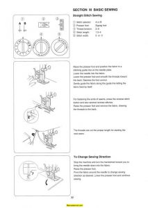 Janome US-2022 Sewing Machine Instruction Manual