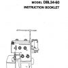 Baby Lock DBL34-60 Serger Instruction Manual