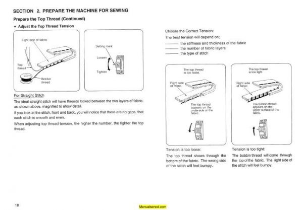 Janome MS 2520 Sewing Machine Instruction Manual My Style