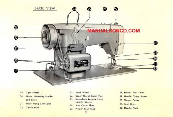 Kenmore 158.520 158.521 158.522 158.523 Sewing Machine Manual