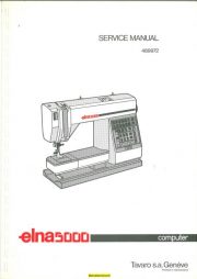 Elna 5000 Sewing Machine Service-Parts Manual