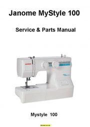 Janome MyStyle 100 Sewing Machine Service-Parts Manual