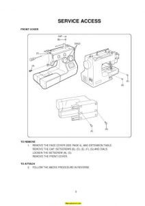 Janome MyStyle 100 Sewing Machine Service-Parts Manual