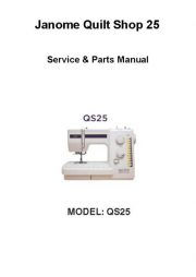 Janome QS25 Sewing Machine Service -Parts Manual