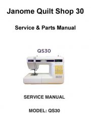 Janome QS30 Sewing Machine Service-Parts Manual