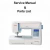 Janome Skyline S5 Service-Parts Sewing Machine Manual