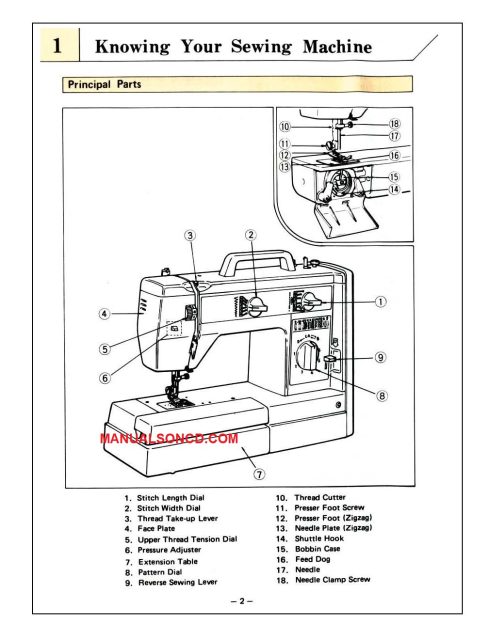 Brother LX2375 Sewing Machine Users Guide Owners Instruction