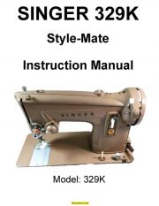 Singer 329K Style-Mate Sewing Machine Instruction Manual