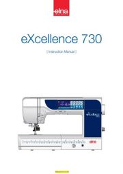 Elna 730 eXcellence Sewing Machine Instruction Manual