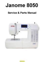 Janome New Home 8050 Sewing Machine Service-Parts Manual
