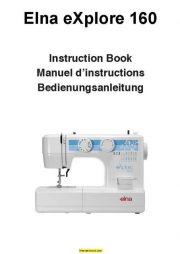 Elna 160 eXplore Sewing Machine Instruction Manual