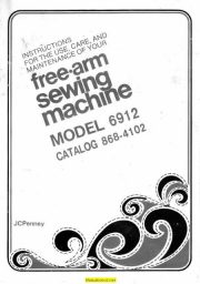 JCPenney 6912 Sewing Machine Instruction Manual
