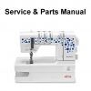 Elna Easycover Overlock Sewing Machine Service-Parts Manual