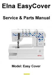 Elna Easycover Overlock Sewing Machine Service-Parts Manual