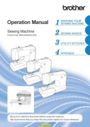 Brother SQ9285 Sewing Machine Instruction Manual