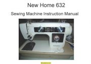 New Home Janome 632 Sewing Machine Instruction Manual
