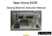 New Home Janome 632r Sewing Machine Instruction Manual